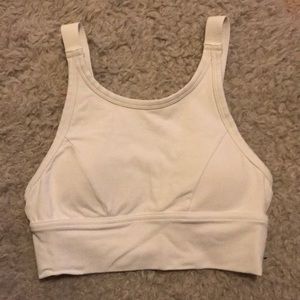 White sports bra